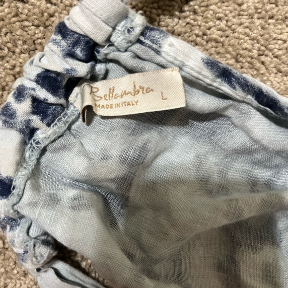 Women’s large 100% linen short sleeve. Tie in the back. - Picture 3 of 4